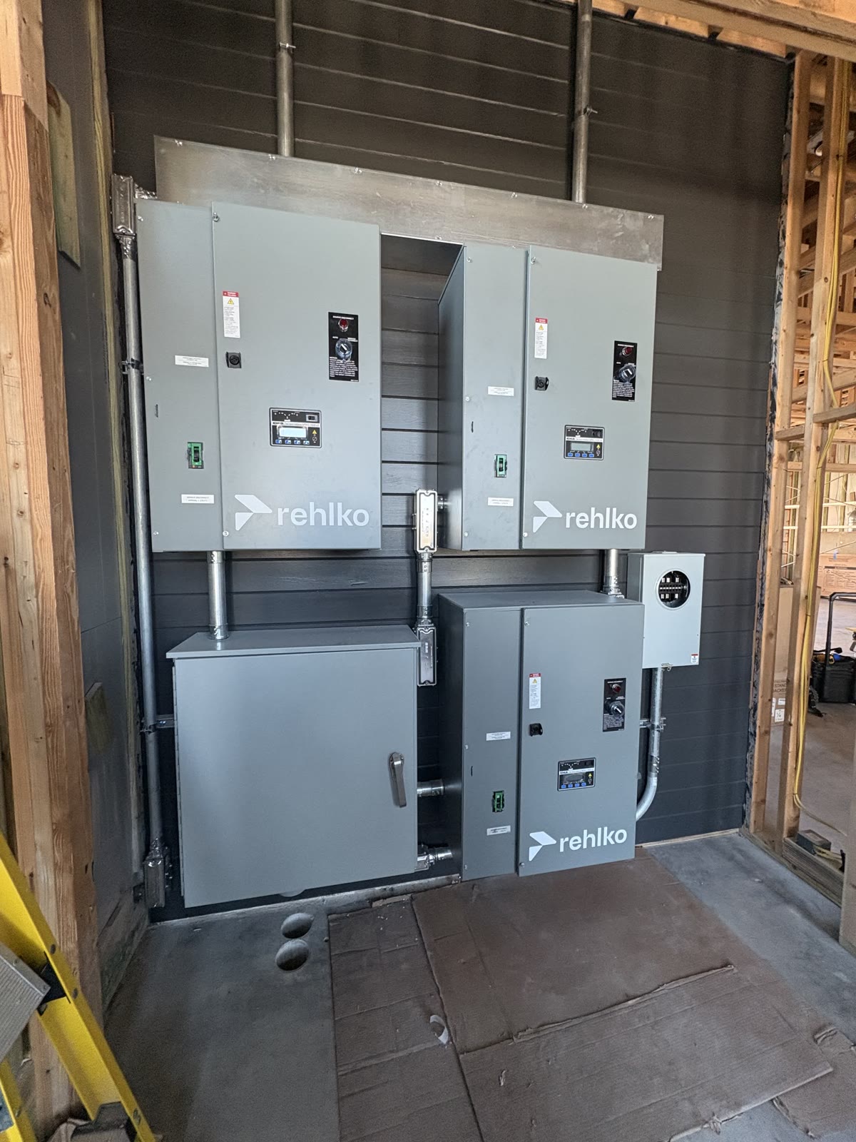 Commercial standby power switchgear and transfer switches installed by Brightwire Electric