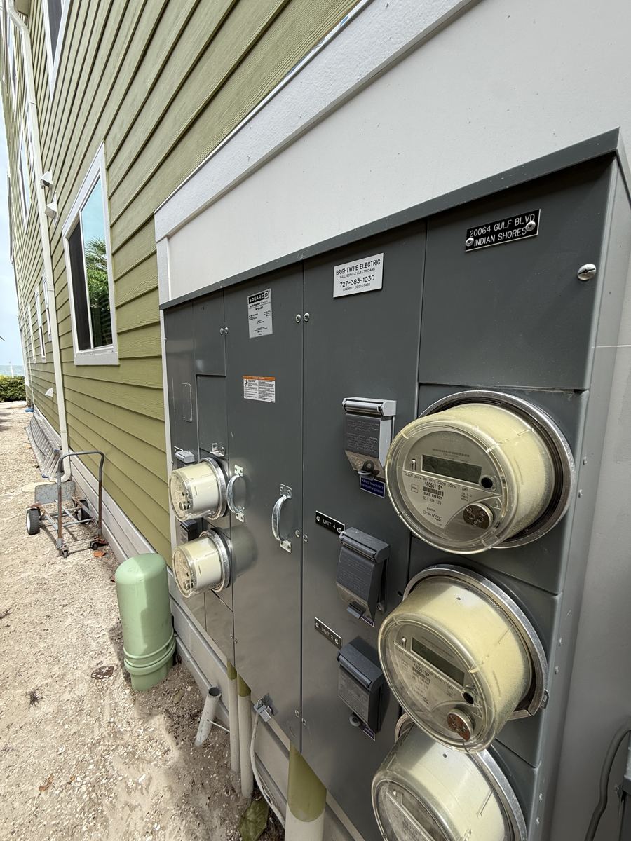 Multifamily meter center installed by Brightwire Electric